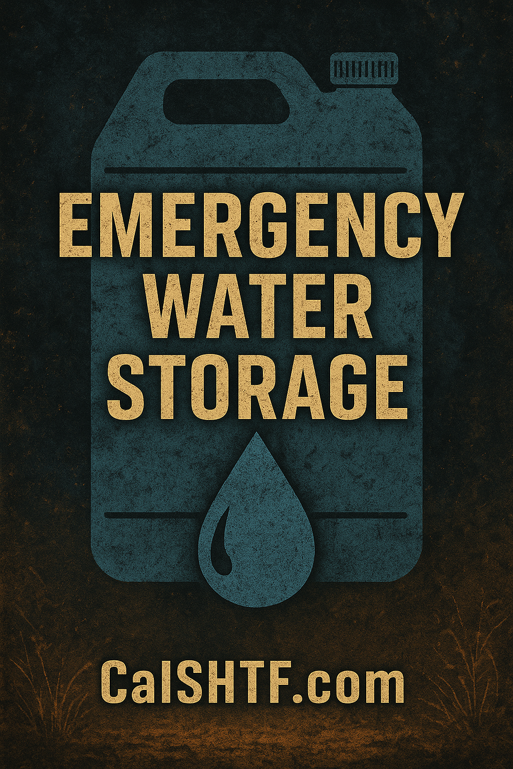Emergency water storage containers and supplies